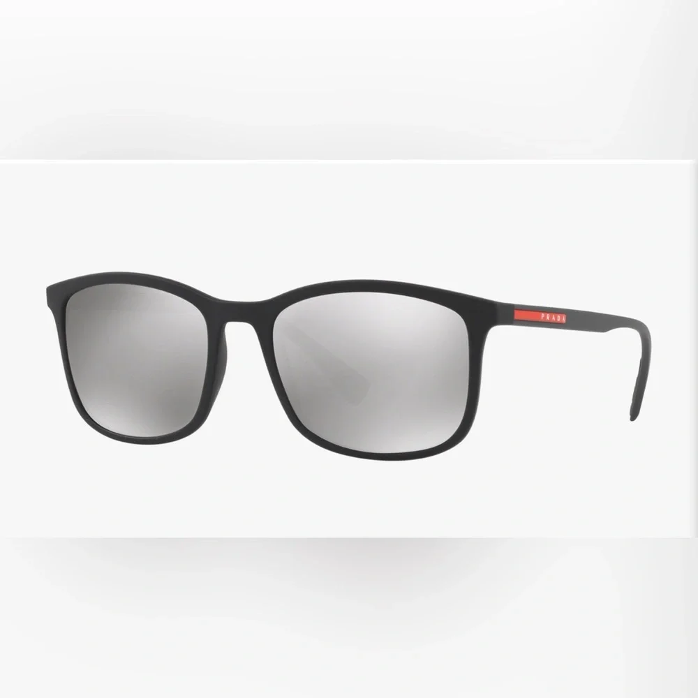 Prada Black Sunglasses with Silver Lenses - Picture 1 of 6